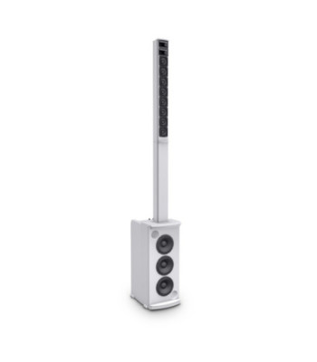LD Systems Portable Column PA System with Mixer and Bluetooth white