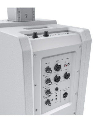 LD Systems Portable Column PA System with Mixer and Bluetooth white