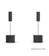 LD Systems 2 x double 8" powered PA Speaker + 2 x 18" powered Subwoofer