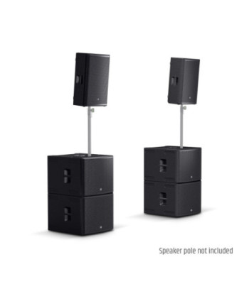LD Systems 2 x 15" passive PA Speaker + 4 x 18" passive Subwoofer + Amping Rack