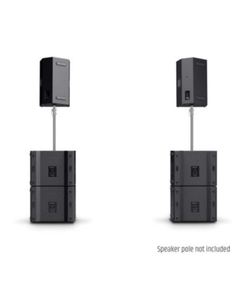 LD Systems 2 x 15" passive PA Speaker + 4 x 18" passive Subwoofer + Amping Rack