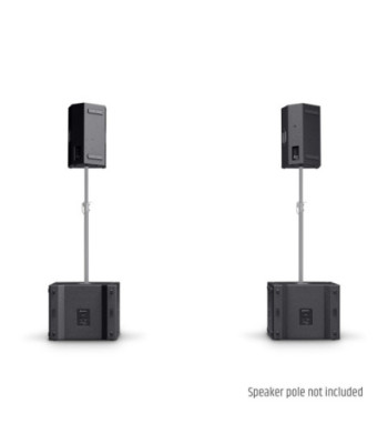 LD Systems 2 x 12" passive PA Speaker + 2 x 18" passive Subwoofer + Amping Rack