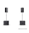 LD Systems 2 x 12" passive PA Speaker + 2 x 18" passive Subwoofer + Amping Rack