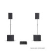 LD Systems 2 x 10" passive PA Speaker + 2 x 15" passive Subwoofer + Amping Rack