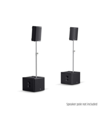 LD Systems 2 x 10" passive PA Speaker + 2 x 15" passive Subwoofer + Amping Rack