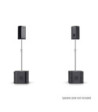 LD Systems 2 x 10" passive PA Speaker + 2 x 15" passive Subwoofer + Amping Rack