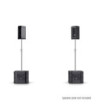 LD Systems 2 x 10" powered PA Speaker + 2 x 15" powered Subwoofer