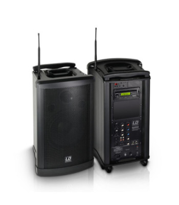 LD Systems Portable PA Loudspeaker with Handheld Microphone