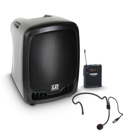 LD Systems Portable PA Loudspeaker with Headset LD Systems Portable PA Loudspeaker with Headset