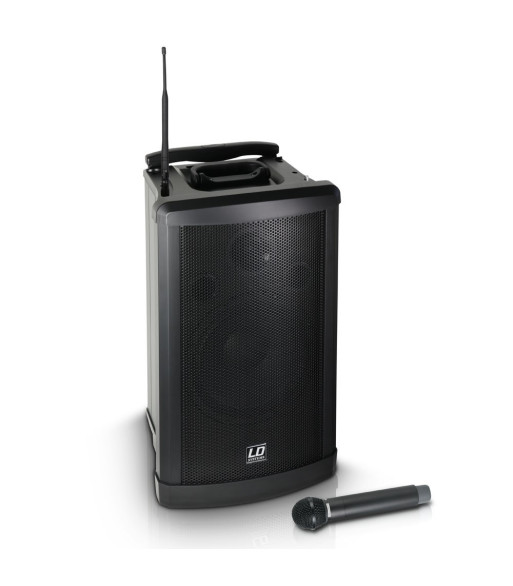 LD Systems Portable PA Loudspeaker with Handheld Microphone