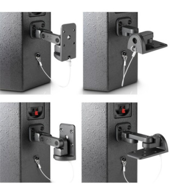 Universal Wall mount for speakers up to 10kg black