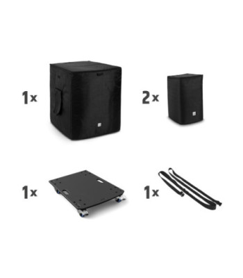 LD Systems Transport set of castor board and protective covers for DAVE 18 G4X