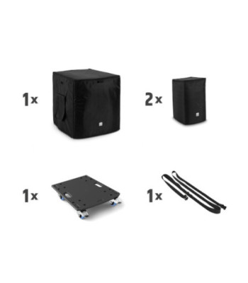 LD Systems Transport set of castor board and protective covers for DAVE 12 G4X