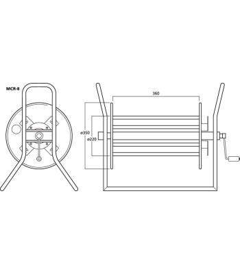 Kabeltromle - MCR-8 Monacor