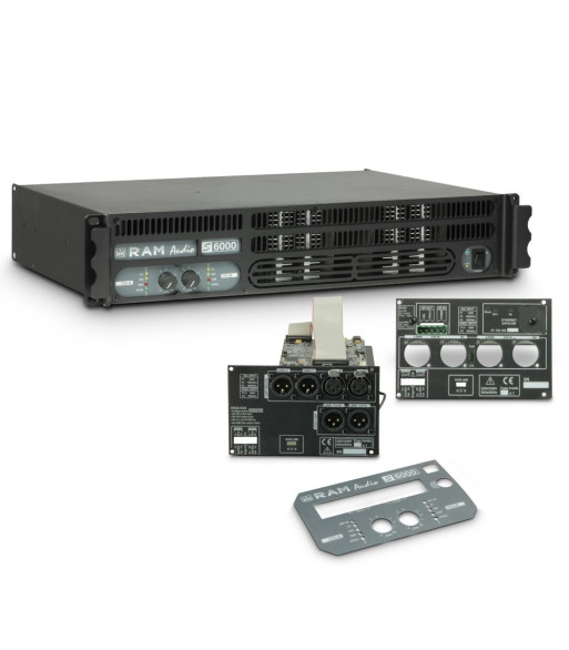 Ram Audio PA Power Amplifier 2 x 2950 W 2 Ohms incl. DSP and GPIO Module