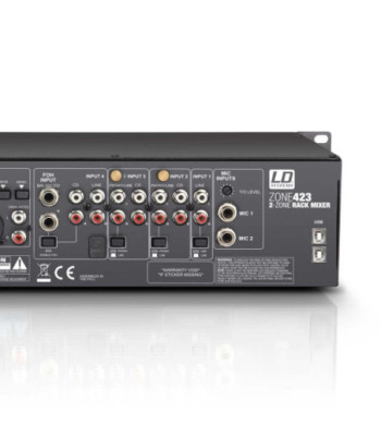 LD Systems 19" 2-Zone Mixer 2U