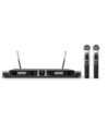 LD Systems Dual - Wireless Microphone System with 2 x Dynamic Handheld Microphone