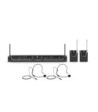 LD Systems Dual - Wireless Microphone System with 2 x Bodypack and 2 x Headset - 863 - 865 MHz + 823 - 832 MHz