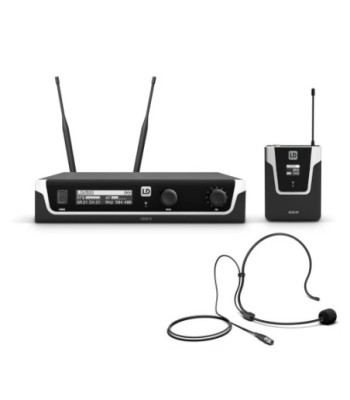 LD Systems Wireless Microphone System with Bodypack and Headset - 655 _ 679 MHz.