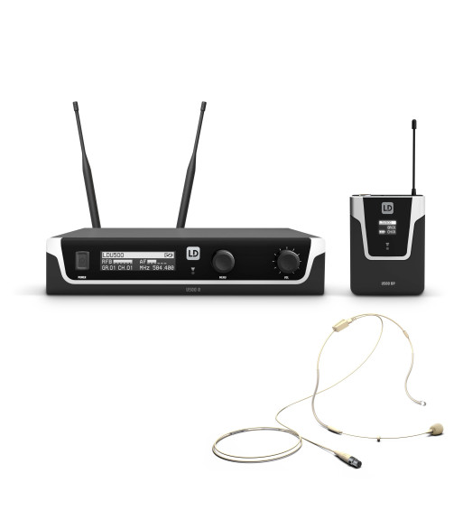 LD Systems Wireless Microphone System with Bodyack and Headset beige- 584 - 608 MHz LD Systems Wireless Microphone System with Bodyack and Headset beige- 584 - 608 MHz