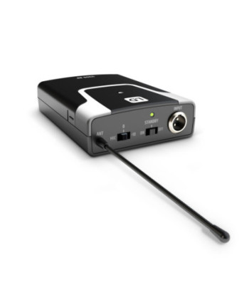 LD Systems Wireless Microphone System with Bodypack and Guitar Cable - 584 - 608 MHz