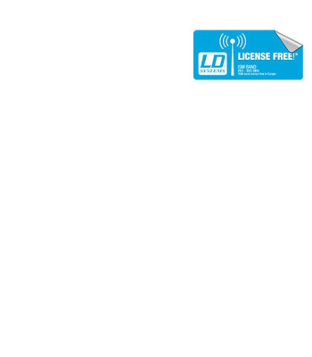 LD Systems Transmitter for LDMEI100G2 In-Ear Monitoring System