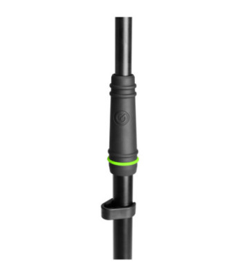 Gravity Microphone Stand with Folding Tripod Base and 2-Point Adjustment Telescoping Boom