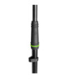 Gravity Microphone Stand with Folding Tripod Base and 2-Point Adjustment Telescoping Boom