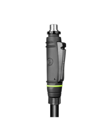 Gravity Microphone Stand with Round Base and One-Hand Clutch