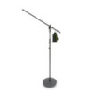 Gravity Microphone Stand with Round Base and 2-Point Adjustment Boom