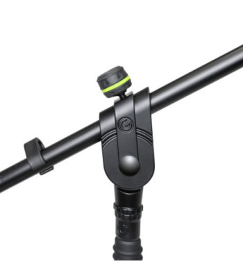 Gravity Short Microphone Stand with Folding Tripod Base and 2-Point Adjustment Boom