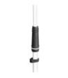 Gravity Microphone Stand with Folding Tripod Base and 2-Point Adjustment Telescoping Boom