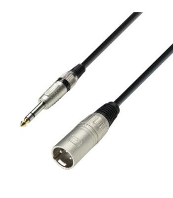 Balanced Cable | Adam Hall® XLR Male x Jack TRS | 3 m