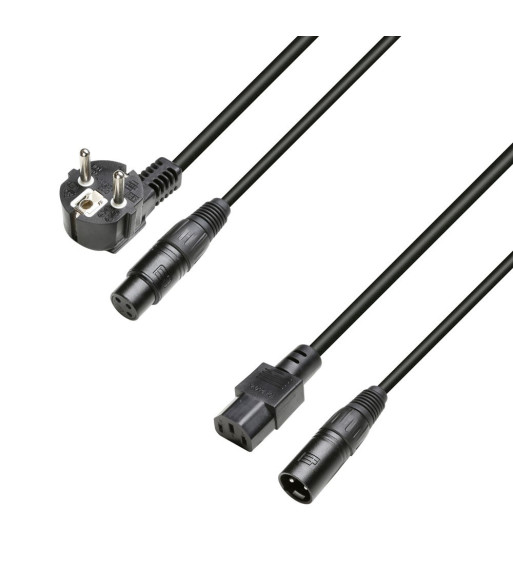 Hybrid Cable power- & audio mains connector & 3-pole XLR | 20m Hybrid Cable power- & audio mains connector & 3-pole XLR | 20m