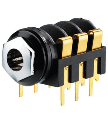 Jackbøsning 6.3mm - MZT-223G NEUTRIK