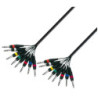 Studio Loom Cable | Adam Hall® 8 Jack TRS x 8 Jack TRS | 3 m