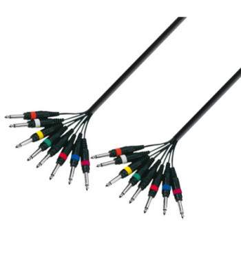 Studio Loom Cable | Adam Hall® 8 Jack TS x 8 Jack TS | 3 m