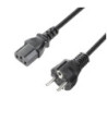 Power Cable | Adam Hall® IEC C13 x CEE 7/7 | 0.5 m