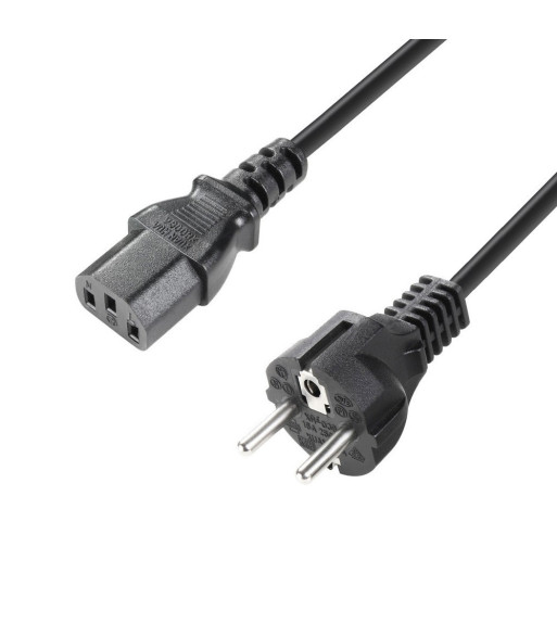 Power Cable | Adam Hall® IEC C13 x CEE 7/7 | 1 m Power Cable | Adam Hall® IEC C13 x CEE 7/7 | 1 m