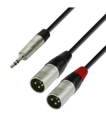 Y-Cable | Rean® 2 x XLR Male x Minijack TRS | 1.8 m