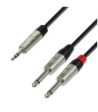 Y-Cable | Rean® 2 Jack TS x Minijack TRS | 3 m