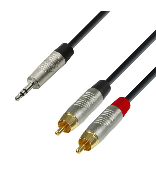 Y-Cable | Rean® 2 x RCA x Minijack TRS | 1.5 m Y-Cable | Rean® 2 x RCA x Minijack TRS | 1.5 m