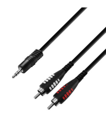 Y-Cable | Adam Hall® 2 RCA x Minijack | 3 m
