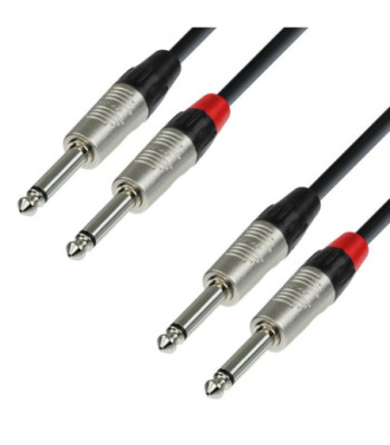 Twin Cable | Rean® 2 Jack TS x 2 Jack TS | 3 m