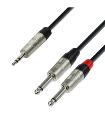 Y-Cable | Rean® 2 Jack TS x Minijack TRS | 0.9 m