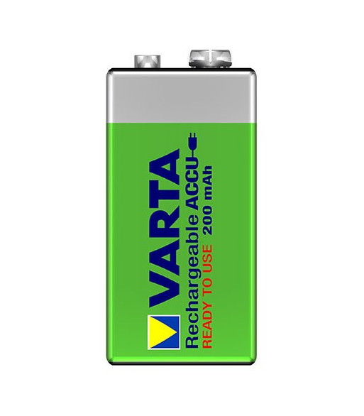 VATRA Batteri Rechargeable Battery - 9V Block - 200 mAh VATRA Batteri Rechargeable Battery - 9V Block - 200 mAh