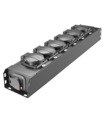 Power Strip 6 x Schukosockets IP54 | IP65 In & IP65 Out