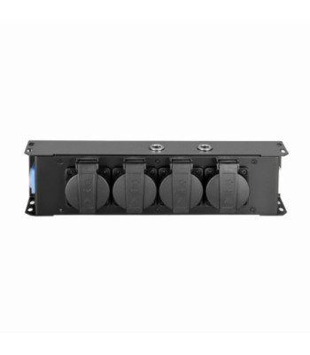 Power Strip 4 x Schukosockets IP54 | PowerIn BLU & PowerOut GREY