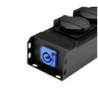 Power Strip 4 x Schukosockets IP54 | PowerIn BLU & PowerOut GREY