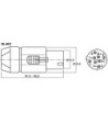 Speakon-stik hun - NL-8FC NEUTRIK